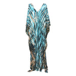 Robe de Plage — Imprimé Bleu