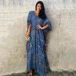 Robe de Plage — Imprimé Bleu