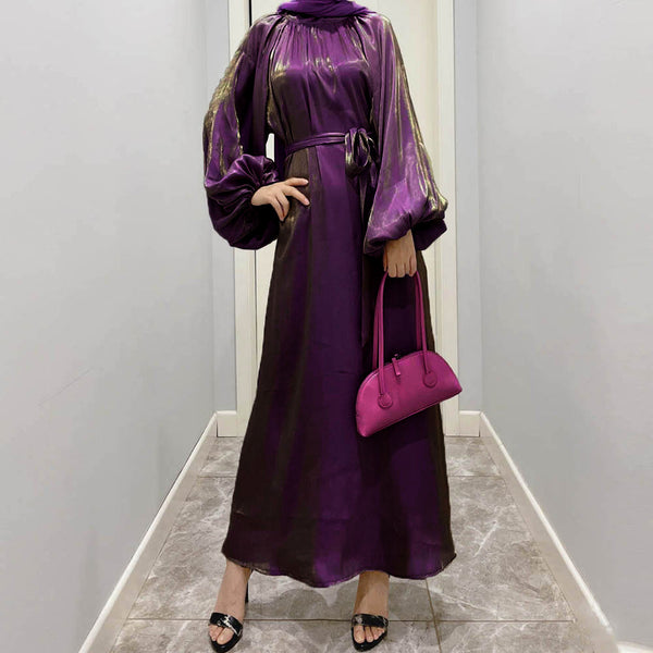 Abaya Manches Lanterne — Élégance Moderne