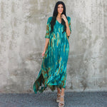 Robe de Plage — Imprimé Bleu