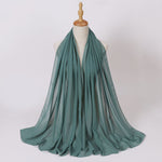 Hijab Chiffon Perlé — Uni Élégant
