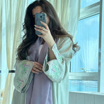 Abaya Brodée — Style Saoudien
