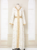 Robe de Soirée — Fleurs Dorées