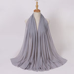 Hijab Chiffon Perlé — Uni Élégant