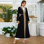 Abaya Brodée Or & Noir — Luxe Oriental