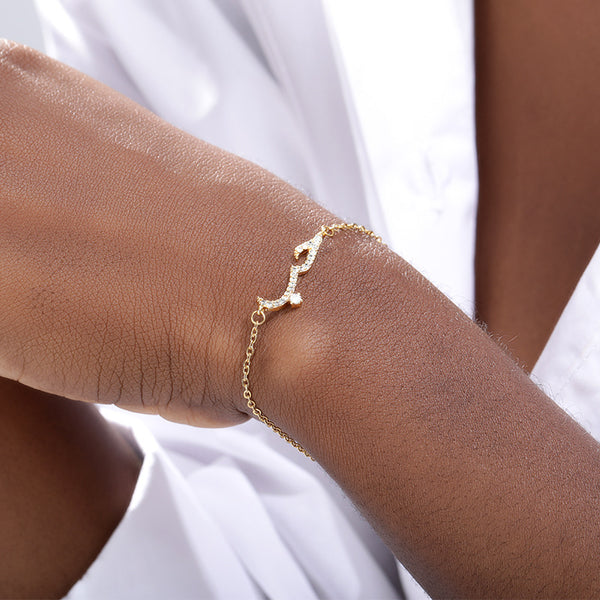 Bracelet Love Declaration — Plaqué Or 18K & Zircon