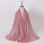 Hijab Chiffon Perlé — Uni Élégant
