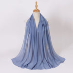Hijab Chiffon Perlé — Uni Élégant
