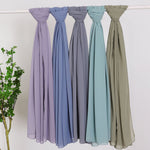 Hijab Chiffon Perlé — Uni Élégant