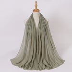 Hijab Chiffon Perlé — Uni Élégant
