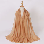 Hijab Chiffon Perlé — Uni Élégant
