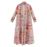 Robe Cape Miyake — Imprimé Automne
