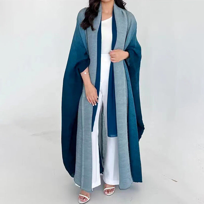 Robe Plissée — Dégradé Élégant