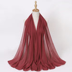 Hijab Chiffon Perlé — Uni Élégant
