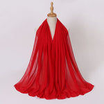 Hijab Chiffon Perlé — Uni Élégant