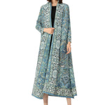 Robe Cape Miyake — Imprimé Automne