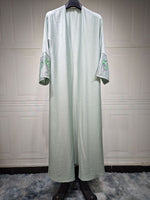 Abaya Cardigan — Broderie Turque Florale