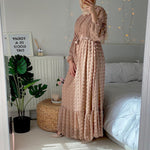 Robe Jacquard 3D — Élégance Florale