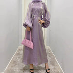 Abaya Manches Lanterne — Élégance Moderne