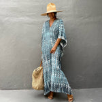 Robe de Plage — Imprimé Bleu