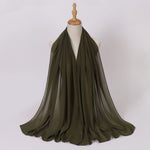 Hijab Chiffon Perlé — Uni Élégant