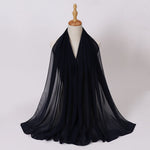 Hijab Chiffon Perlé — Uni Élégant