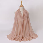 Hijab Chiffon Perlé — Uni Élégant