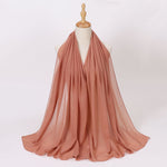 Hijab Chiffon Perlé — Uni Élégant