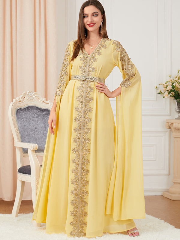 Abaya Manches Longues — Style Dubai