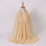 Hijab Chiffon Perlé — Uni Élégant