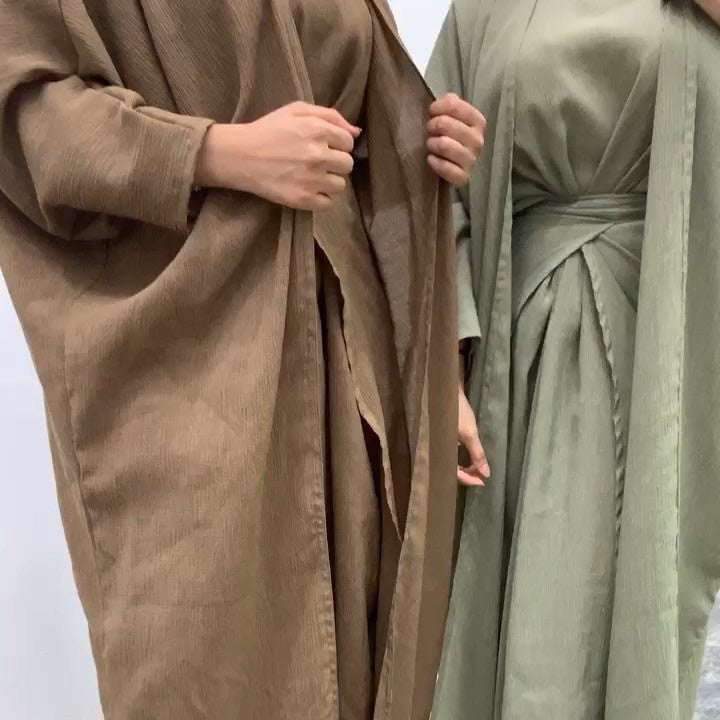Ensemble 3 Pièces — Burqa & Cardigan