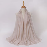 Hijab Chiffon Perlé — Uni Élégant