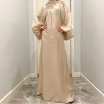 Abaya Manches Lanterne — Élégance Moderne