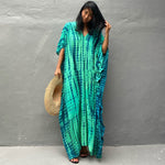 Robe de Plage — Imprimé Bleu