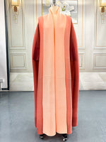 Robe Plissée — Dégradé Élégant