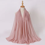 Hijab Chiffon Perlé — Uni Élégant