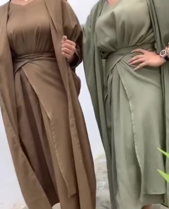 Ensemble 3 Pièces — Burqa & Cardigan
