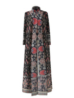 Robe Cape Miyake — Imprimé Automne