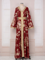 Robe de Soirée — Fleurs Dorées