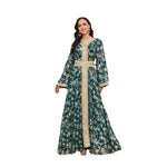 Robe de Soirée — Fleurs Dorées