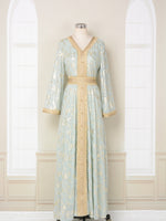 Robe de Soirée — Fleurs Dorées