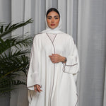 Robe Dubai — Splicing Blanc Élégance