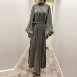 Abaya Manches Lanterne — Élégance Moderne