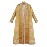 Robe Cape Miyake — Imprimé Automne