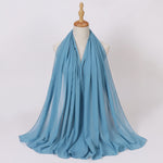 Hijab Chiffon Perlé — Uni Élégant