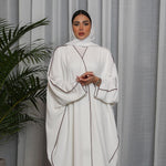Robe Dubai — Splicing Blanc Élégance