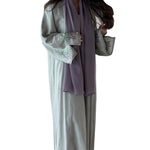 Abaya Cardigan — Broderie Turque Florale