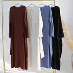 Robe Lin & Coton — Laçage Élégant