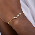 Bracelet Love Declaration — Plaqué Or 18K & Zircon