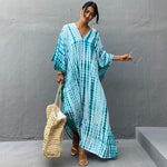 Robe de Plage — Imprimé Bleu